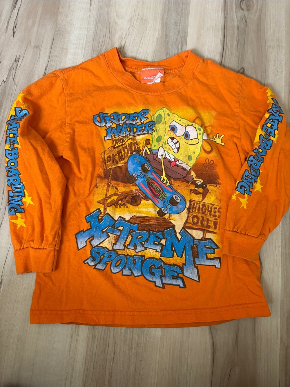 Vintage Y2K Nickelodeon SpongeBob SquarePants X-treme Long Sleeve T-Shirt